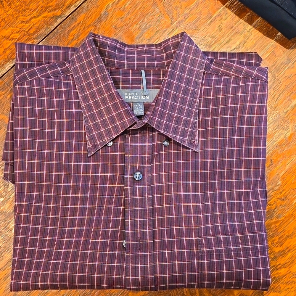 Men's Shirt, Kenneth Cole, XL long-sleeved, button, #40